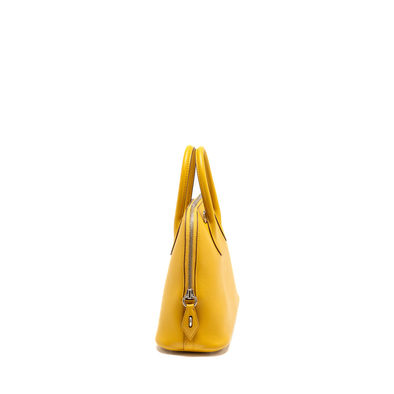 Hermes Bolide 1923 25 Evercolor Jaune Amber / Rose Ete SHW Stamp U