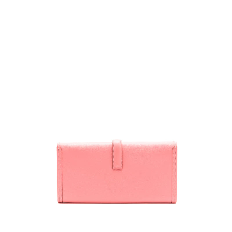 Hermes Jige 29 Clutch Epsom Rose Confetti Stamp Square R