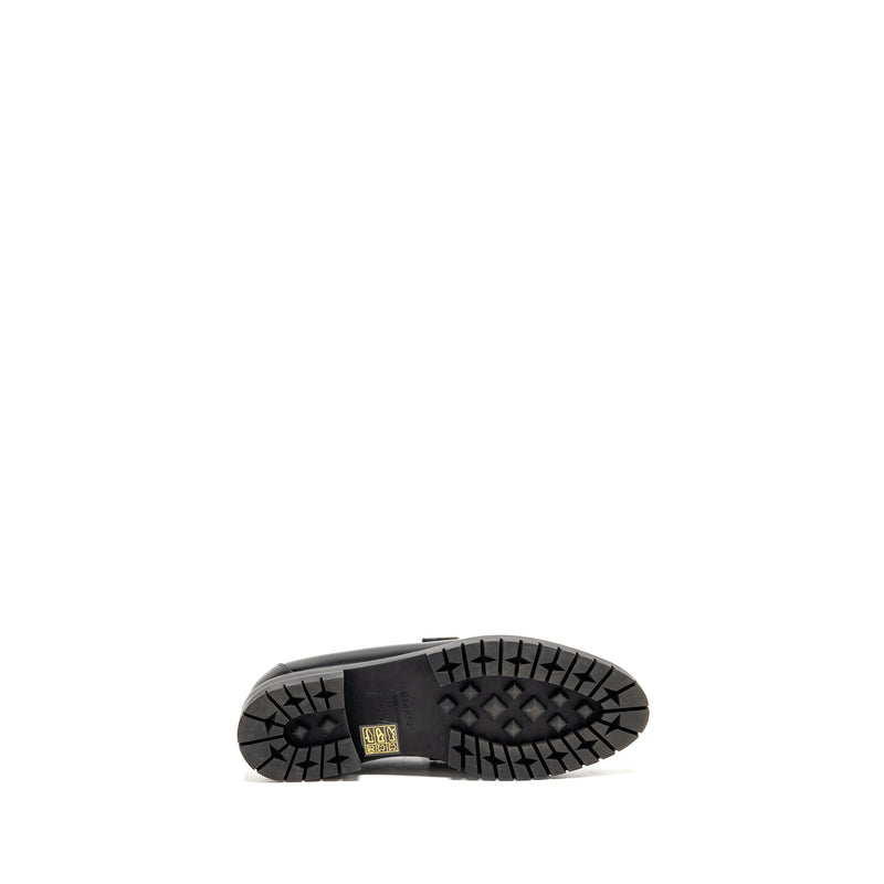 Hermes size 36.5 Paris loafer calfskin black SHW