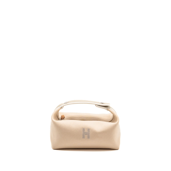 Hermes trousse de toilette bride a brac pm natural SHW