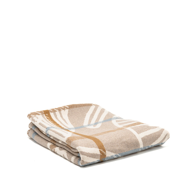 Hermes Littoral Blanket Beige/Bleu/Marron