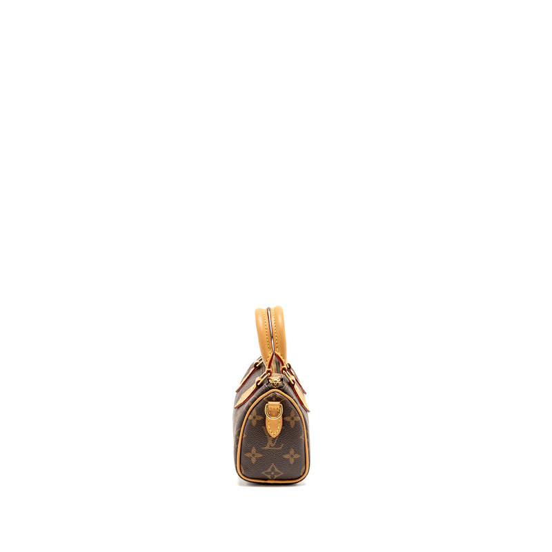 Louis Vuitton Nano Speedy monogram CAnvas GHW