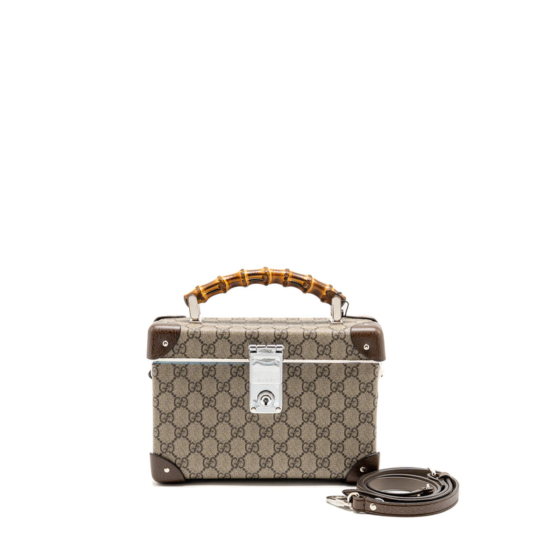 Gucci Globe Trotter GG beauty case canvas brown SHW