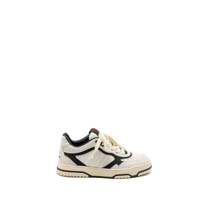 Gucci Size 37 Re-Web Sneakers Leather White/Black