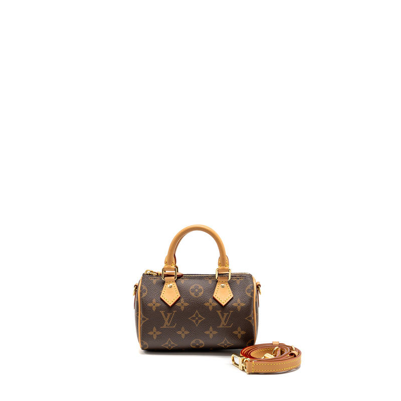 Louis Vuitton Nano Speedy monogram CAnvas GHW