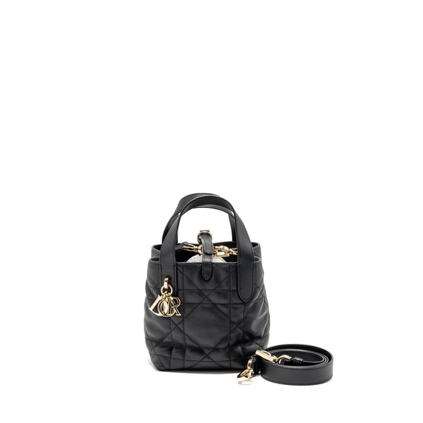 Dior Toujours Vertical Nano Tote Bag calfskin black LGHW