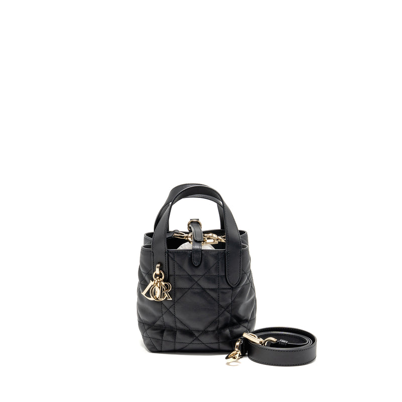 Dior Toujours Vertical Nano Tote Bag calfskin black LGHW