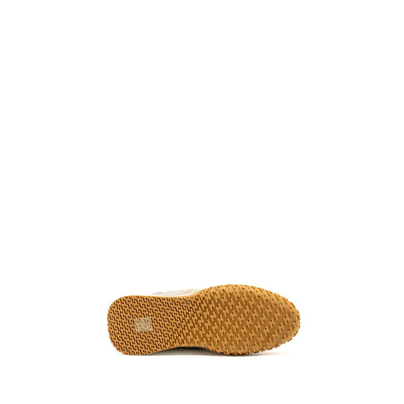 Hermes size 37 jet sneaker Nappa/suede goatskin Blanc