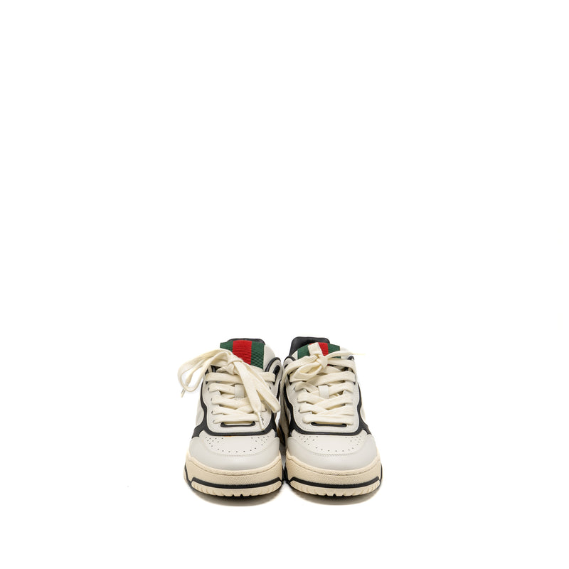 Gucci Size 37 Re-Web Sneakers Leather White/Black
