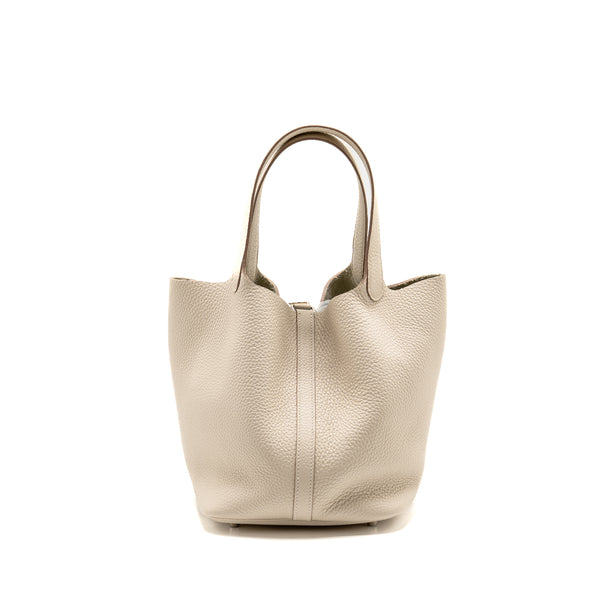 Hermes Picotin 22 clemence craie SHW stamp Z