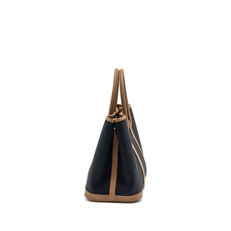 Hermes Garden Party 30 Canvas/Negonda Black/Alezan SHW Stamp B