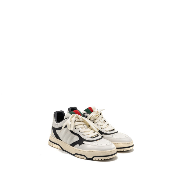Gucci Size 37 Re-Web Sneakers Leather White/Black