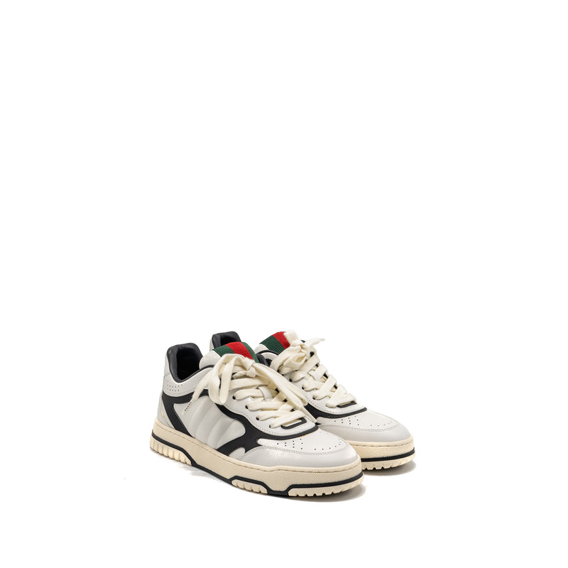 Gucci Size 37 Re-Web Sneakers Leather White/Black