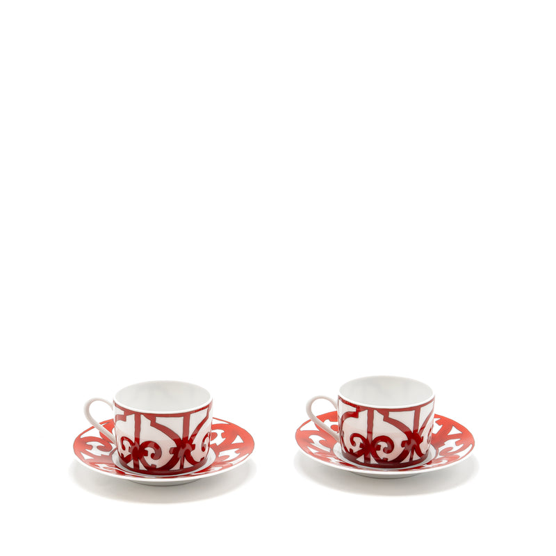 Hermes Balcon Du Guadalquivir Tea Cup and Saucer (Sell in A Set)