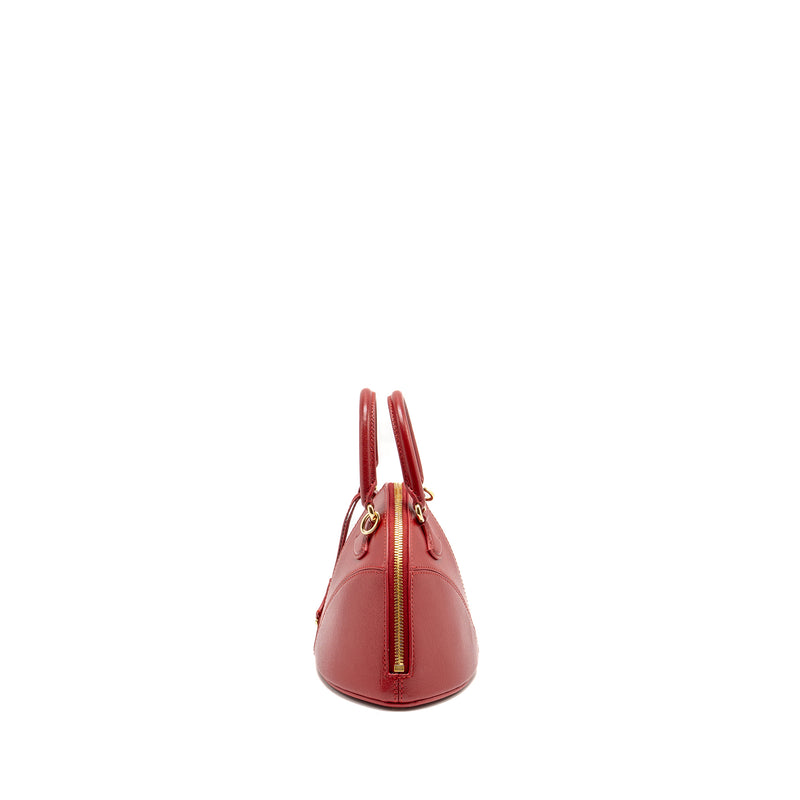 Bvlgari Marquise Small Top Handle Bag Royal Ruby Goat Leather Red GHW
