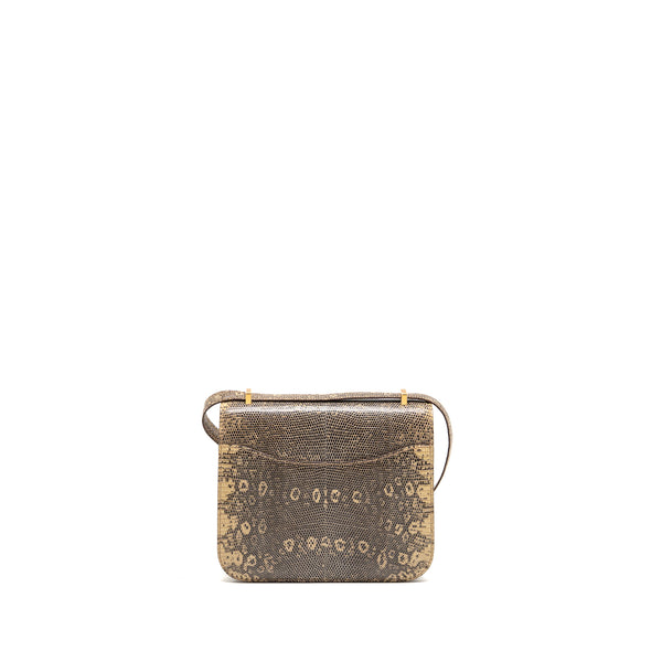 Hermes Mini Constance Lizard Natura Lisse Desert GHW Stamp Z