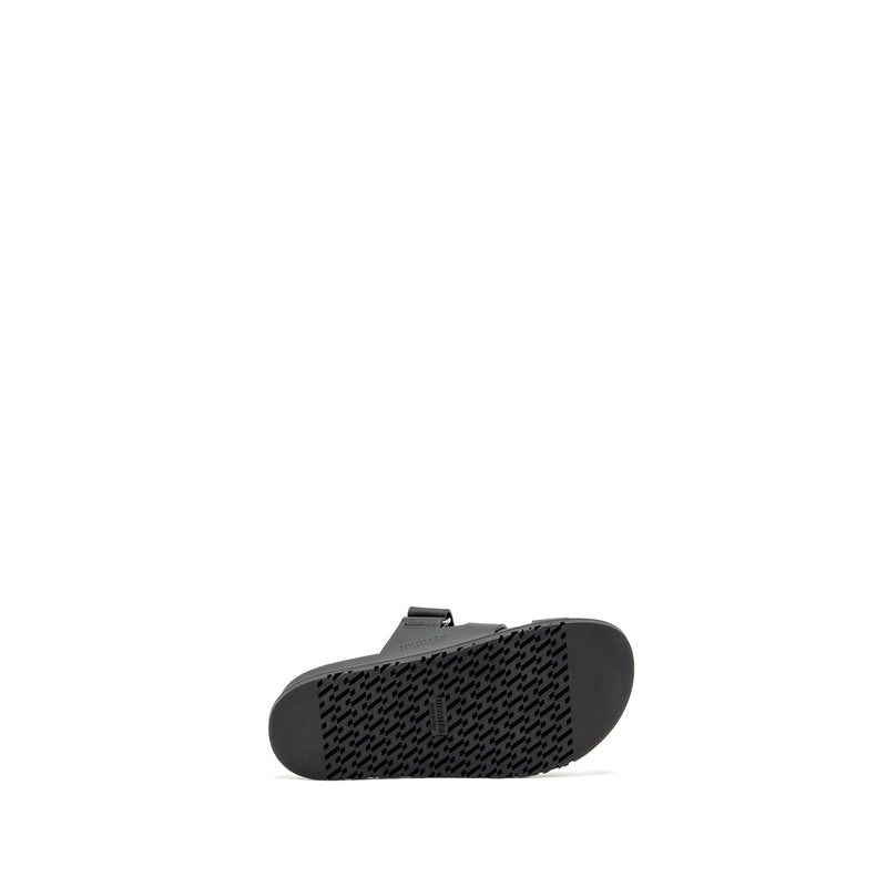 Hermes Size 36 Chypre Sandals Calfskin Black
