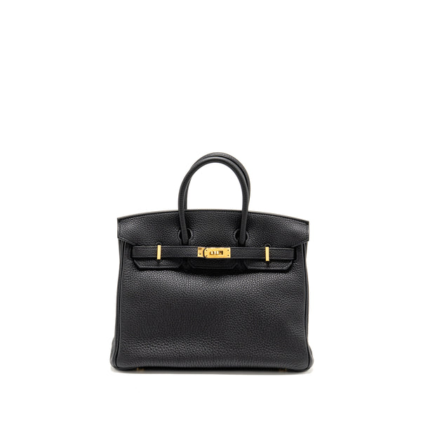 Hermes Birkin 25 Togo Black GHW Stamp Z
