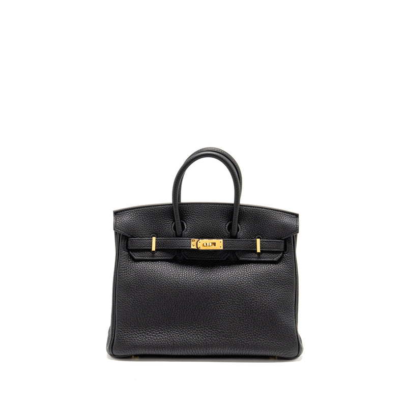 Hermes Birkin 25 Togo Black GHW Stamp Z