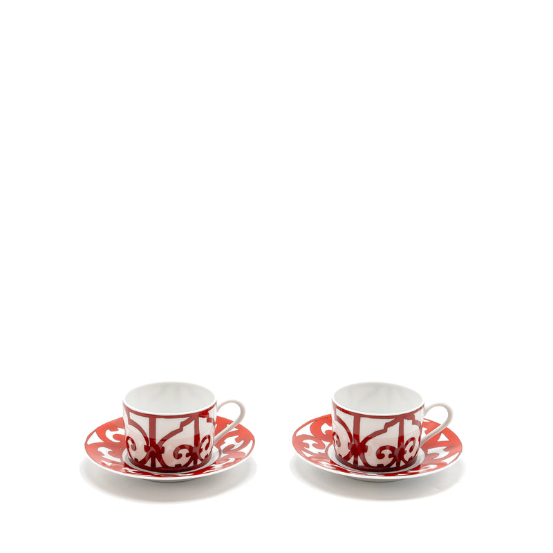 Hermes Balcon Du Guadalquivir Tea Cup and Saucer (Sell in A Set)