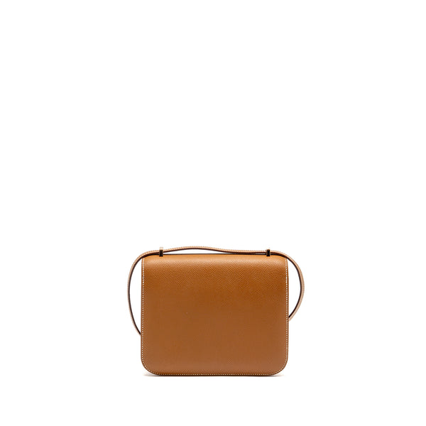 Hermes mini constance epsom gold RGHW stamp K