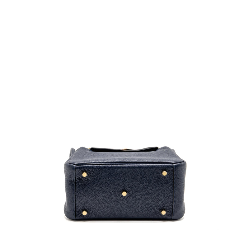 Hermes Lindy 26 Clemence Blue Nuit GHW Stamp D