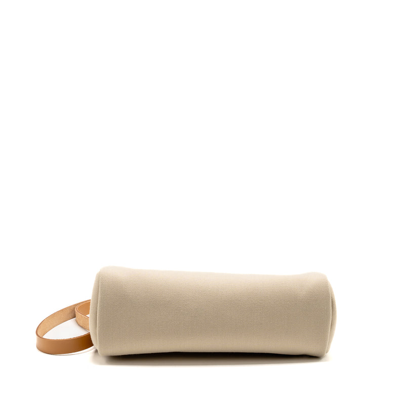 Hermes Herbag 31 Zip Bag Canvas/Hunter Leather Beton/Naturel Sable GHW Stamp U