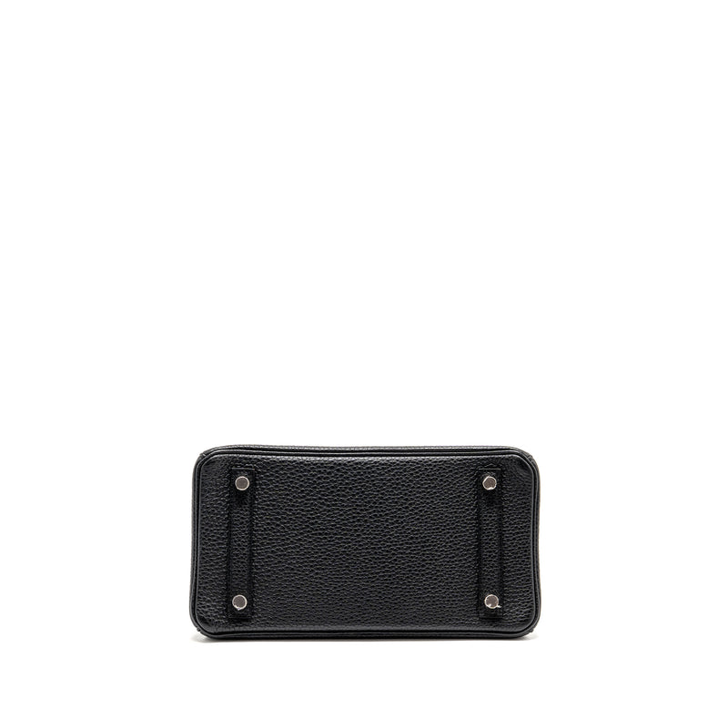 Hermes Birkin 25 Togo Black SHW Stamp D