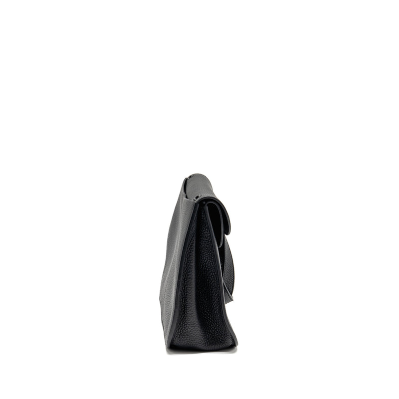 Hermes Halzan 31 Clemence Black GHW Stamp B
