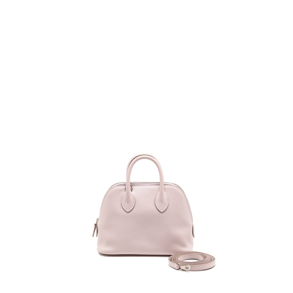 Hermes mini bolide evercolor mauve pale/ caramel SHW stamp B