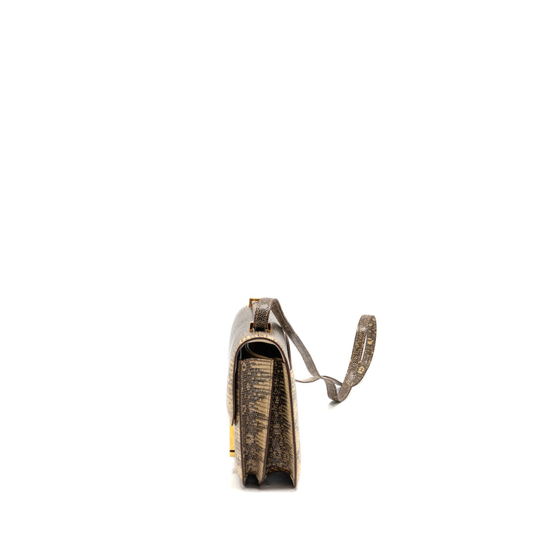 Hermes Mini Constance Lizard Natura Lisse Desert GHW Stamp Z