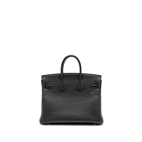 Hermes Birkin 25 Togo Black SHW Stamp D