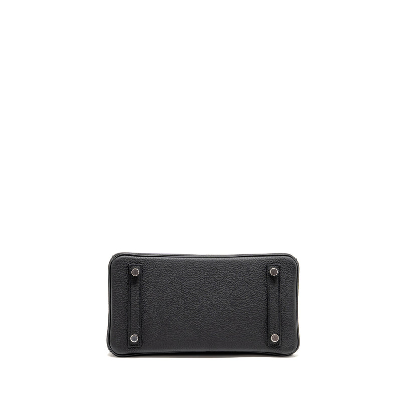 Hermes Birkin 25 Togo Black SHW Stamp U