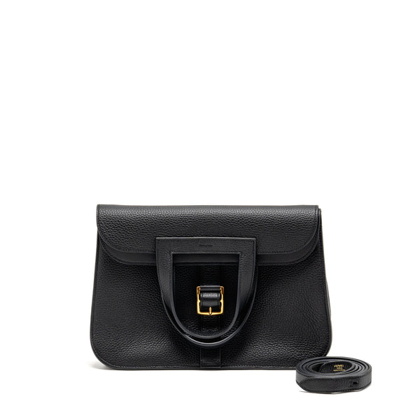 Hermes Halzan 31 Clemence Black GHW Stamp B