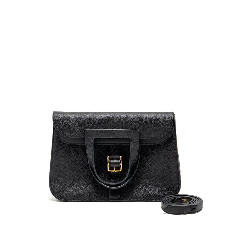 Hermes Halzan 31 Clemence Black GHW Stamp B