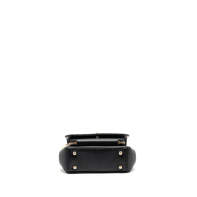 CHANEL Small Business Affinity Caviar Black LGHW (Microchip)
