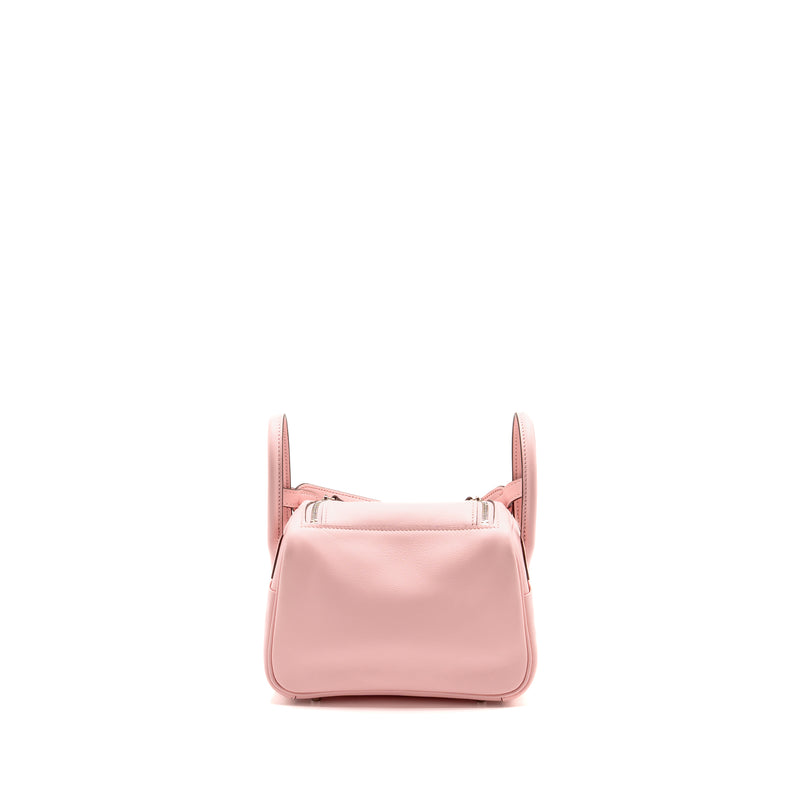 Hermes Mini Lindy Swift 3Q Rose Sakura SHW Stamp Z