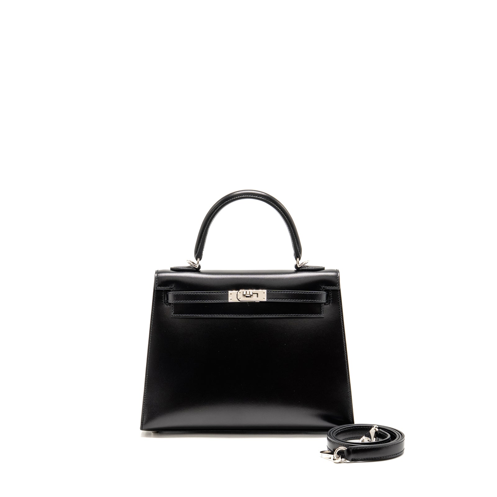 Hermes kelly 25 box black SHW stamp Z