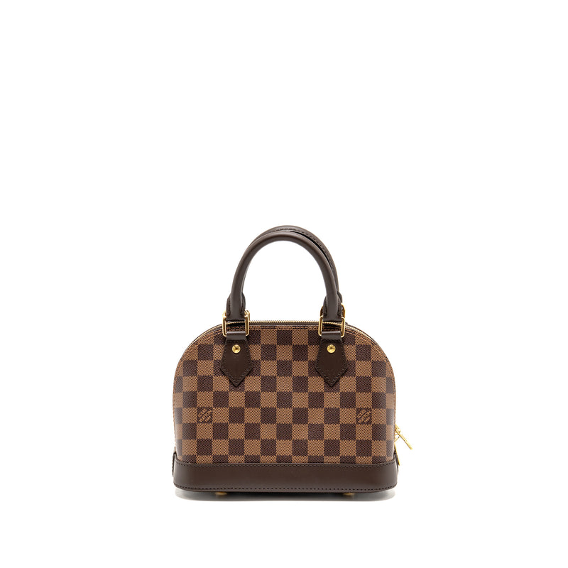 Louis Vuitton Alma BB damier ebene canvas GHW