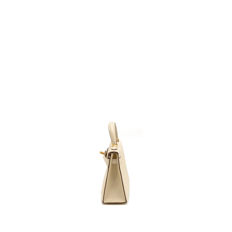Hermes Mini Kelly II Epsom Nata GHW stamp Z