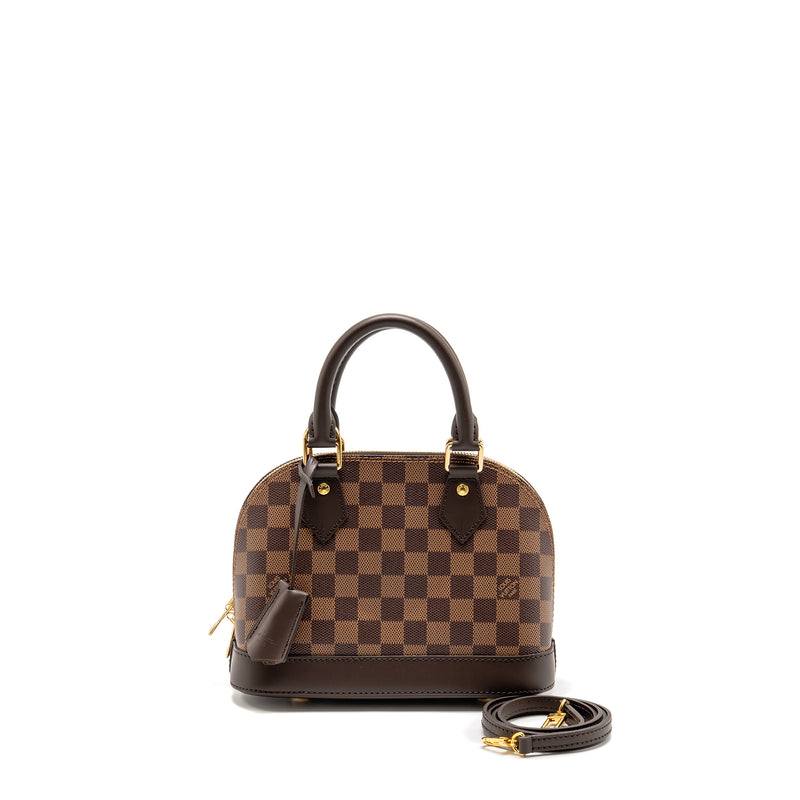 Louis Vuitton Alma BB damier ebene canvas GHW