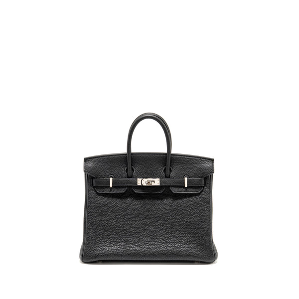 Hermes Birkin 25 Togo Black SHW Stamp D