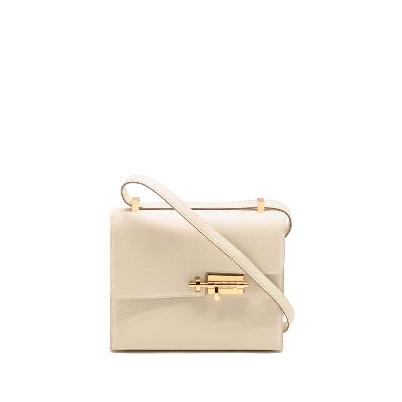 Hermes Verrou 23 Epsom Craie LGHW Stamp Y