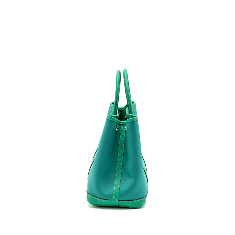 Hermes Garden Party 30 Canvas/Negonda Vert Verone-Menthe/Menthe SHW Stamp W