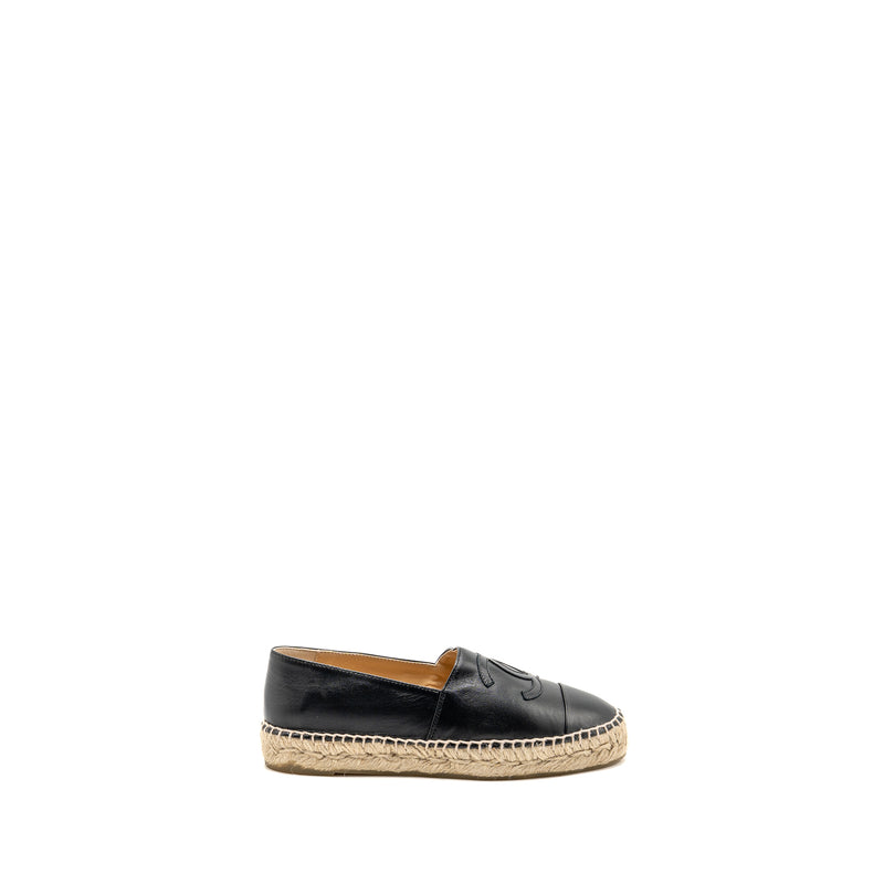 Chanel Size 36 Espadrilles Lambskin Black