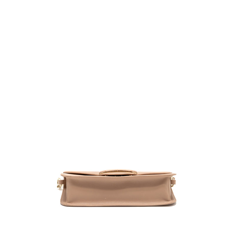 Valentino Garavani Vlogo Signature Shoulder Bag Calfskin Light Pink LGHW