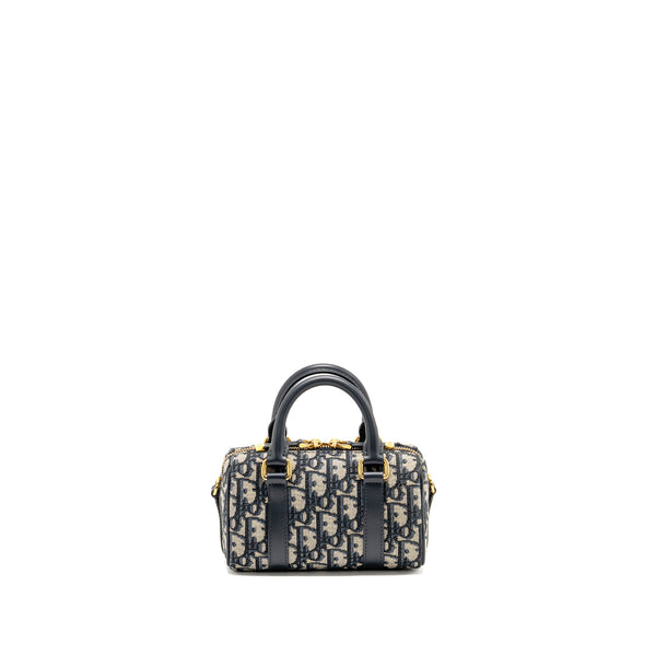 Dior Groove 17 Bag Nano Blue Oblique Canvas GHW