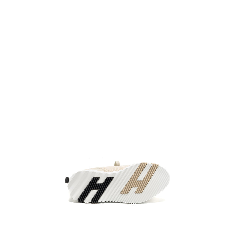 Hermes Size 35.5 Femme Bouncing Sneaker Mesh/Suede Beige