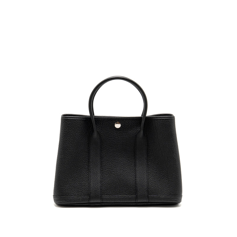 Hermes Garden Party 30 Negonda Black SHW Stamp U