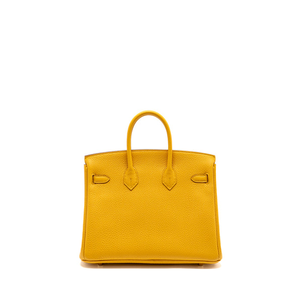 Hermes Birkin 25 Togo 9D Jaune Amber GHW Stamp Z